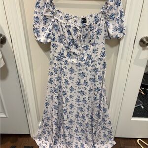 SHEIN Blue Floral Dress